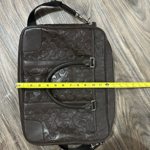 Coach Business Brown Leather Laptop Bag